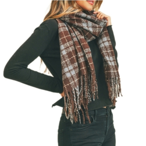 Plaid Flannel Scarf - Picture 1 of 3